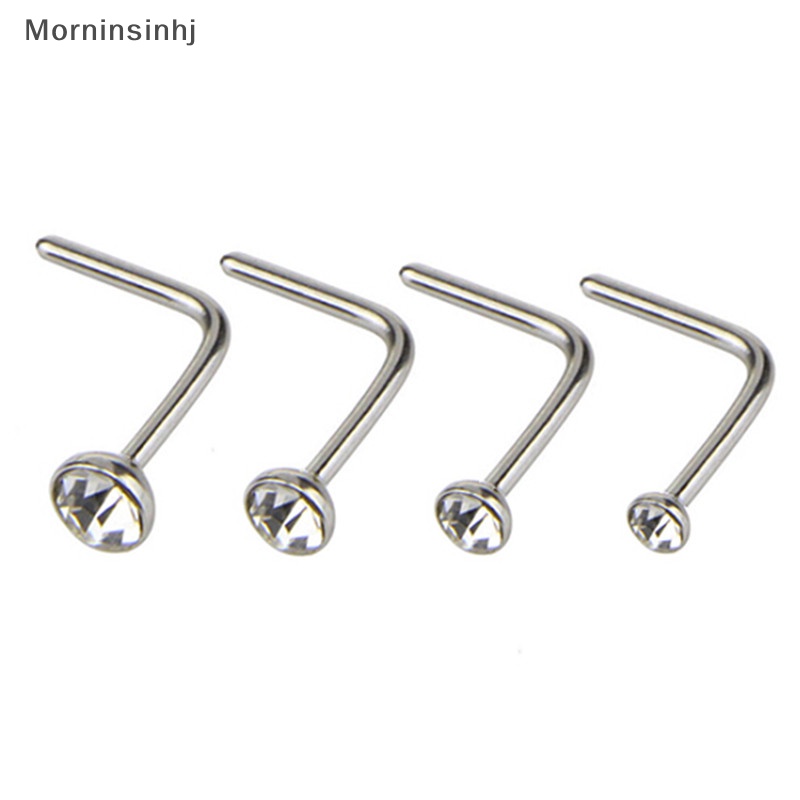 Mornin 22PCS /Set Stainless Steel Segmen Berengsel Hidung Hoop Ring Tulang Studs Body id