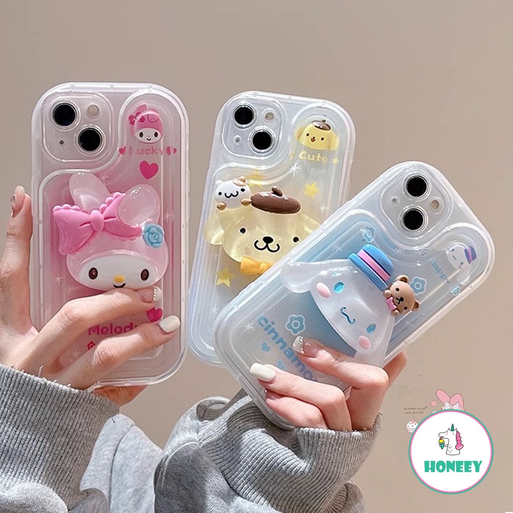 Casing Ponsel Cinnamoroll Kartun 3D Yang Indah Untuk iPhone 14pro Max Case iPhone 11 Pro Max13 12 Pro XR XS Max7 8 14 Plus Airbag Bening Penutup Belakang