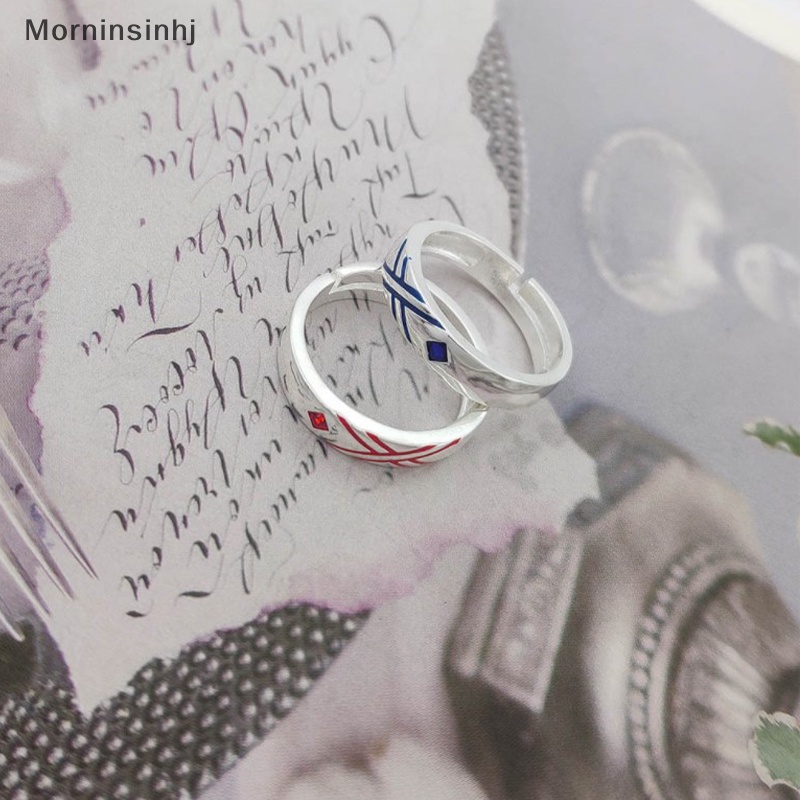 Mornin 1pcs Fashion Anime Darling In The Franxx Cincin DITF ZERO TWO Cosplay Adjustable Unisex Pasangan Kekasih Jari Cincin Hadiah Mainan id