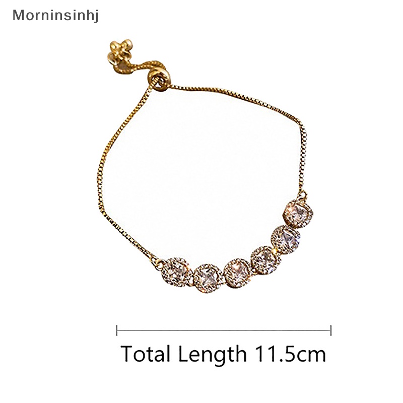 Mornin Sparkling Adjustable Berlian Imitasi Gelang Untuk Wanita Baru Berlapis Emas Kualitas Tinggi Gelang Perhiasan Pernikahan Hadiah Ulang Tahun id