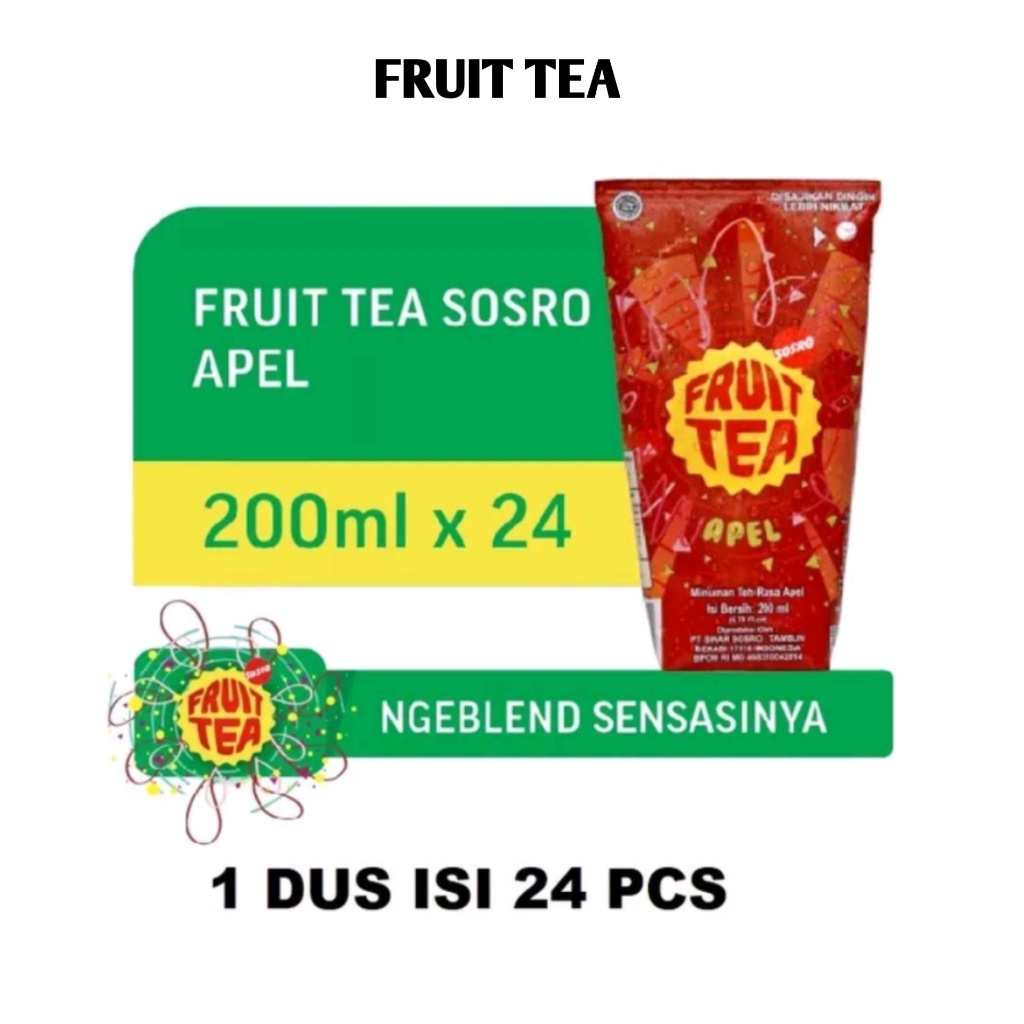 

Fruit Tea Sosro Apel Genggam 200 ml ( HARGA 1 DUS ISI 24 pcs)
