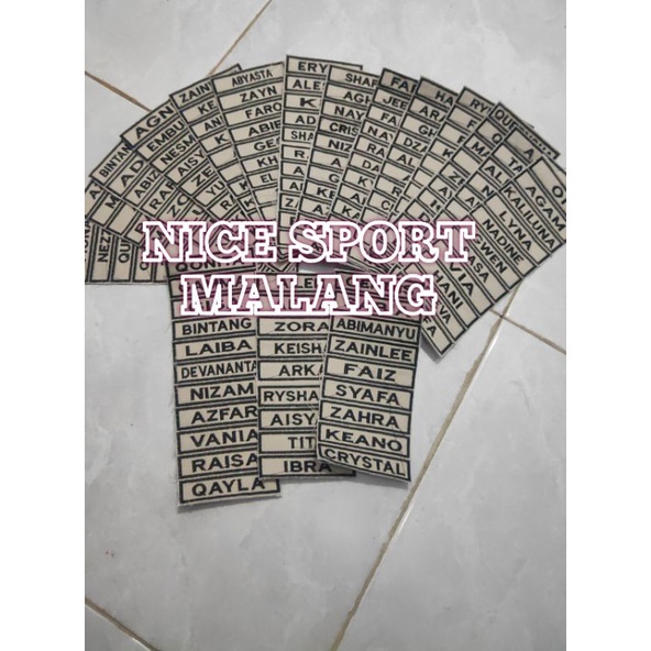 Bordir custom nama bordir komputer satuan warnabisa pesan satuan