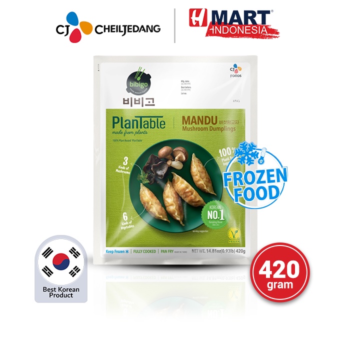 

CJ BIBIGO Mandu PlanTable Mushroom - Dumpling Isi Jamur 420g