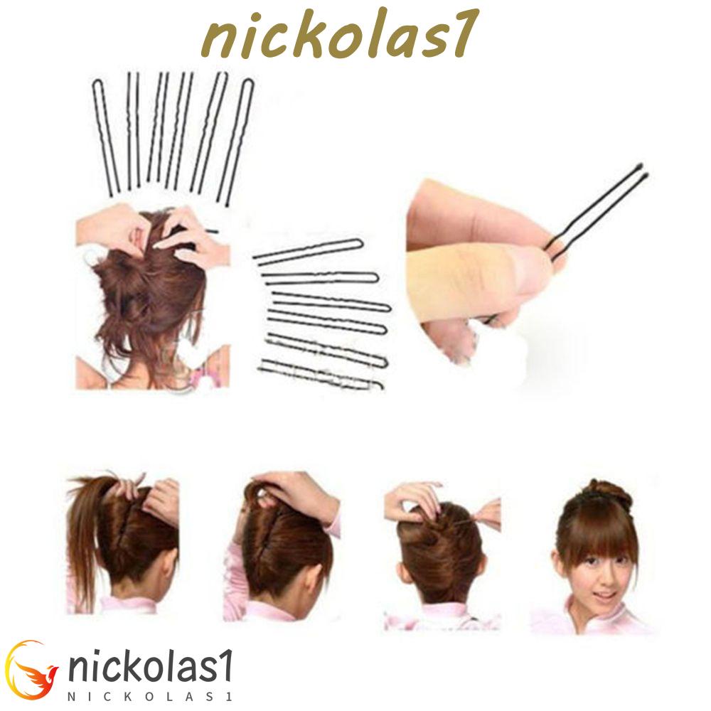 NICKOLAS1 Jepit Rambut Tak Terlihat Gelombang Logam Mini Merampingkan Desain Sederhana Styling Rambut Praktis