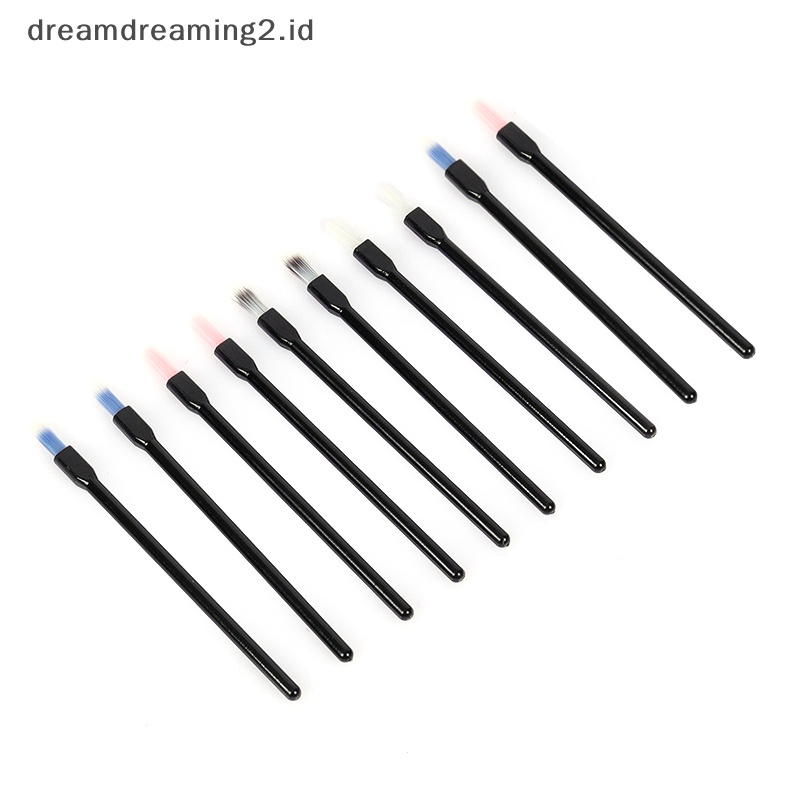 (drea) 10pcs Kuas Eyeliner Bibir Eyeliner Wands Aplicator Alat Makeup Kecantikan //