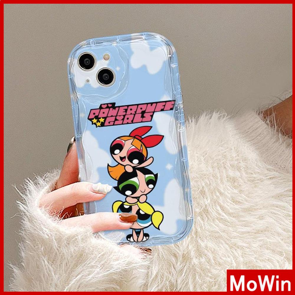 Case iPhone 14 Pro Max iPhone Case 3D Tepi Melengkung Gelombang Bening Phone Case TPU Airbag Tahan Guncangan Kamera Case Gadis Kecil yang Lucu Kompatibel dengan iPhone 13 Pro Max 12 Pro Max 11 Xr Xs 7 8