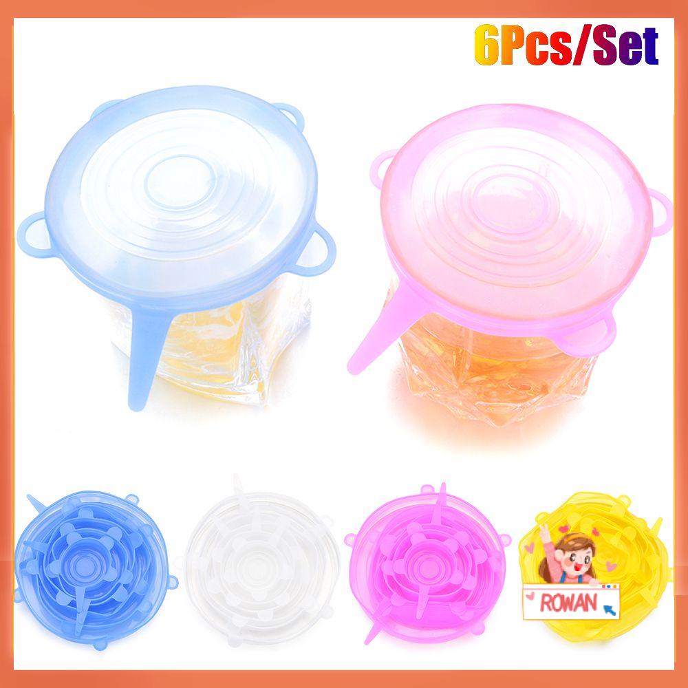 R-FLOWER Silicone Lid Universal Segel Bungkus Makanan Stretch Suction