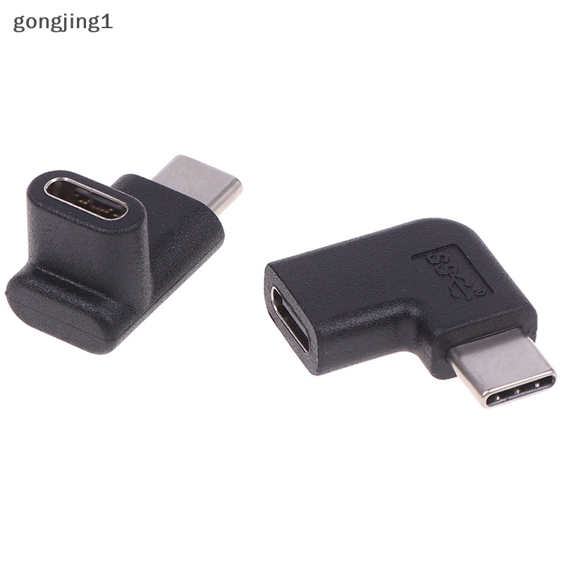 Ggg Sudut Kanan 90derajat USB 3.1 Tipe C Male To Female USB-C Converter Adapter ID