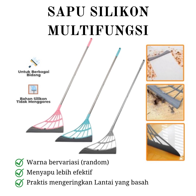 GOS B206 -Sapu Lipat Silikon Multifungsi Alat Lap Kaca Silikon Serbaguna 105cm