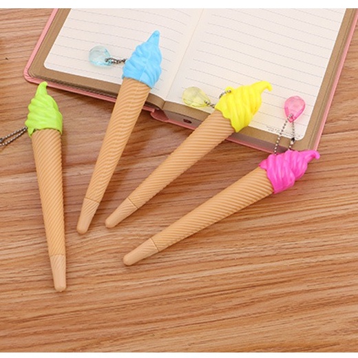 

4pcs Pena Pen Tinta Gel Bentuk Es Krim GoK-ST0370