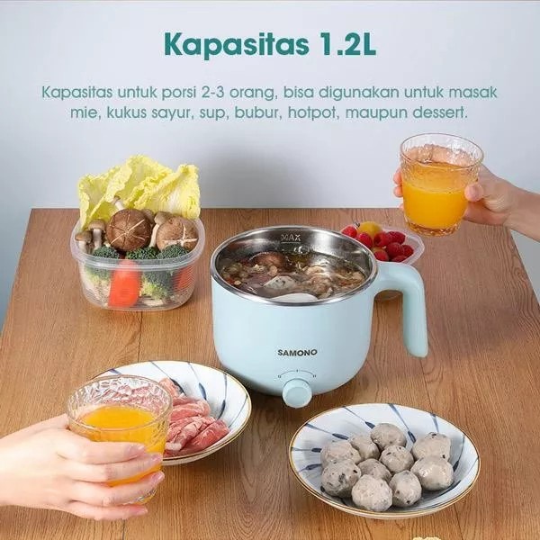 Samono Panci Kukusan Listrik 1,2L Multi Electric Cooker SW DG01 SWDG01