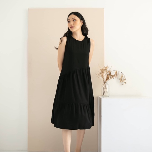 Ms Daisy Chloe Sleeveless Midi Dress Kasual Wanita