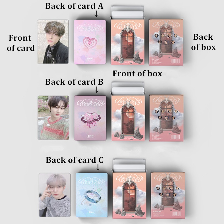 50pcs /box EN-HYPEN Photocards Album Laser Kartu Lomo ENHYPEN Kpop Collection