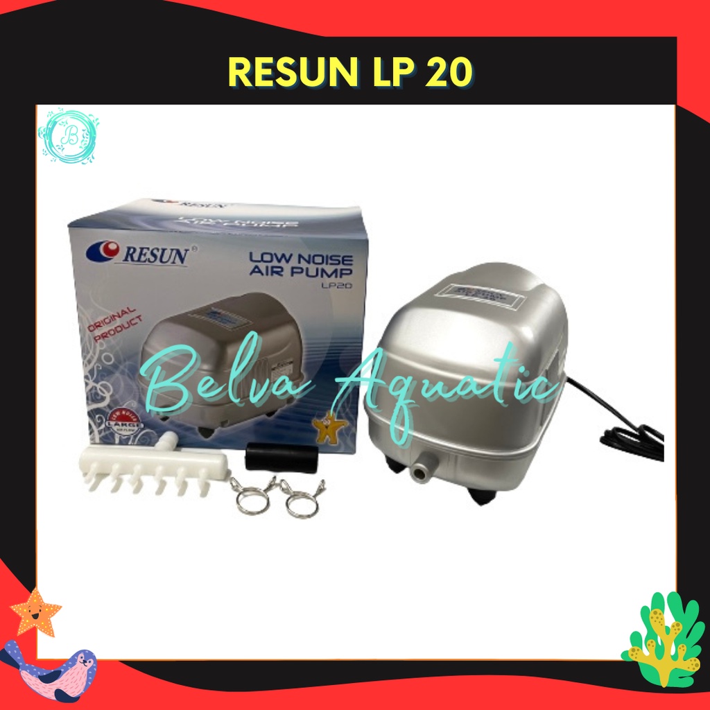 Resun LP-20 Pompa Udara Pompa Kolam Ikan Pompa Aquarium