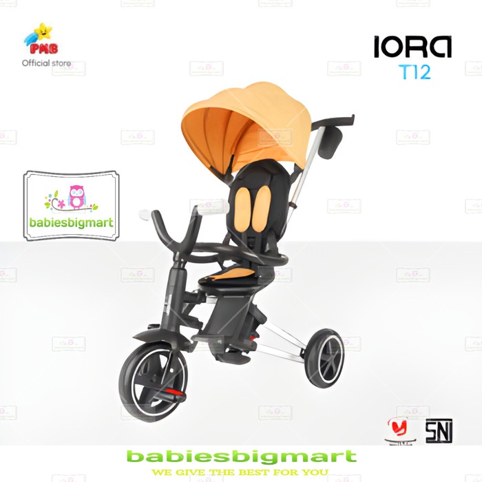 Sepeda Lipat Roda Tiga Anak IORA T12 Magic Bike Cabin Size