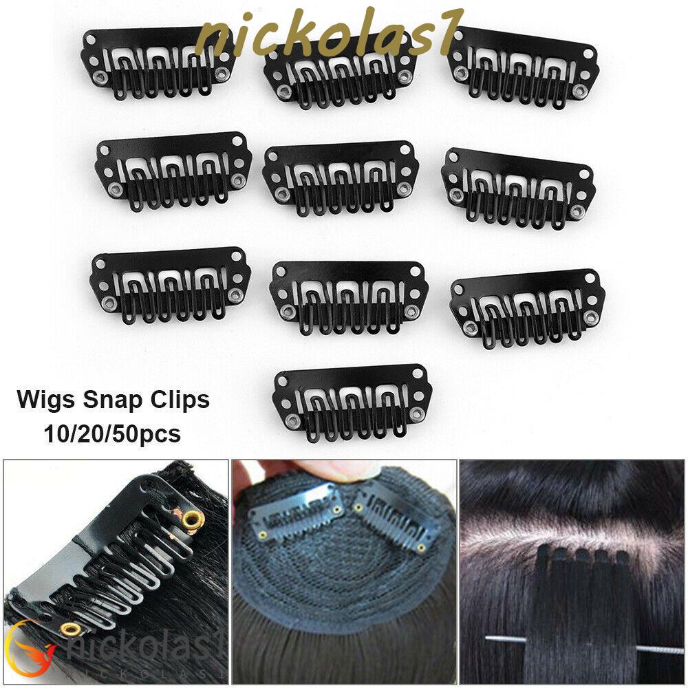 NICKOLAS1 Klip Hair Extension Invisible Dengan Bahan Metal Karet Untuk Hair Extension Hair Snap Clips