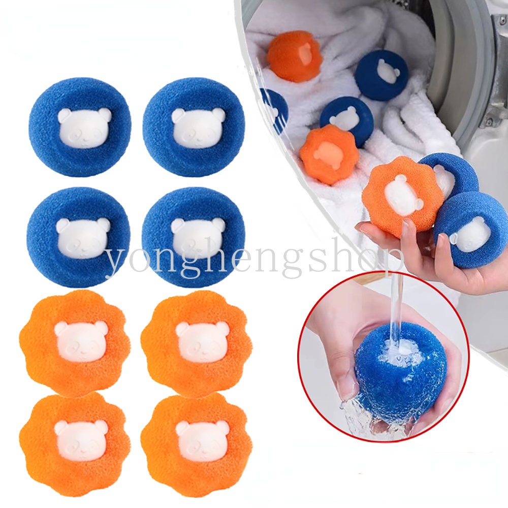 1/5pcs Mesin Cuci Magic Laundry Ball Reusable Pakaian Alat Pembersih Bulu Lint Catcher Pet Hair Remover Pakaian Bola Pencuci Anti Kusut Aksesori Kamar Mandi