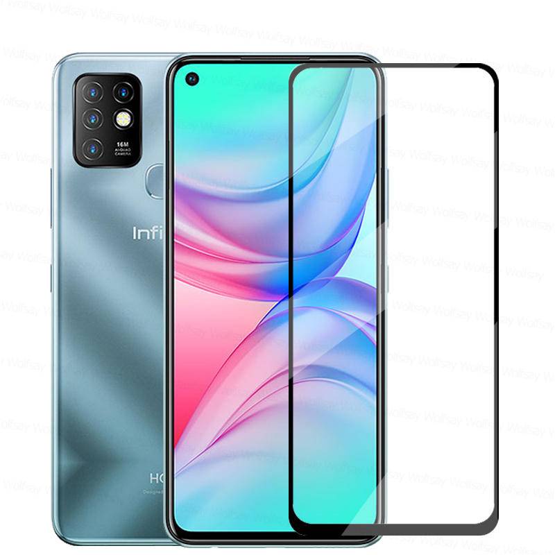 Kaca Full Lem Untuk Infinix Note 30 12 11 10 Pro 30i 12i 11s Pelindung Layar Tempered Glass Untuk Infinix Note7 Lite 30 12 VlP 11i 8 8i Film Handphone Pelindung