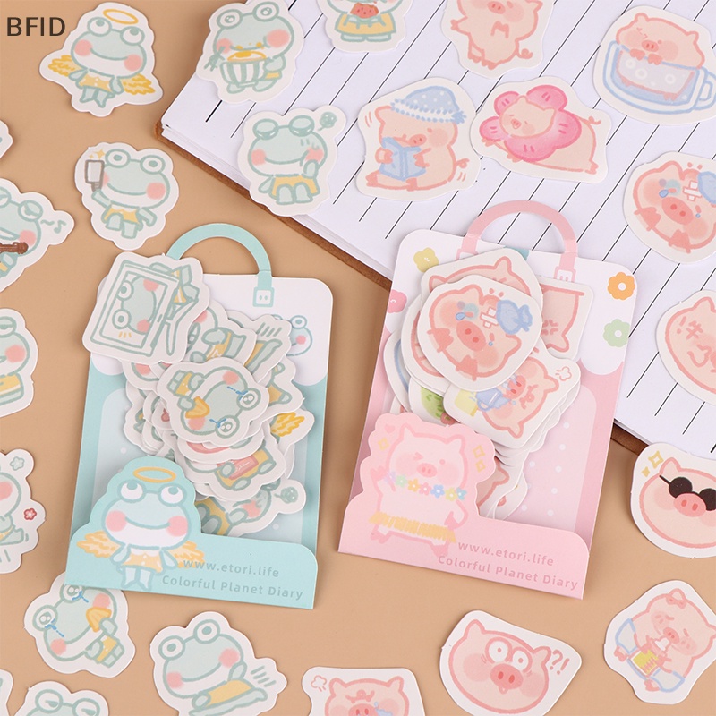 [BFID] 40pcs/lot Stiker Hewan Kawaii Lucu Kalender Diary Jurnal Stiker Dekorasi Alat Tulis [ID]