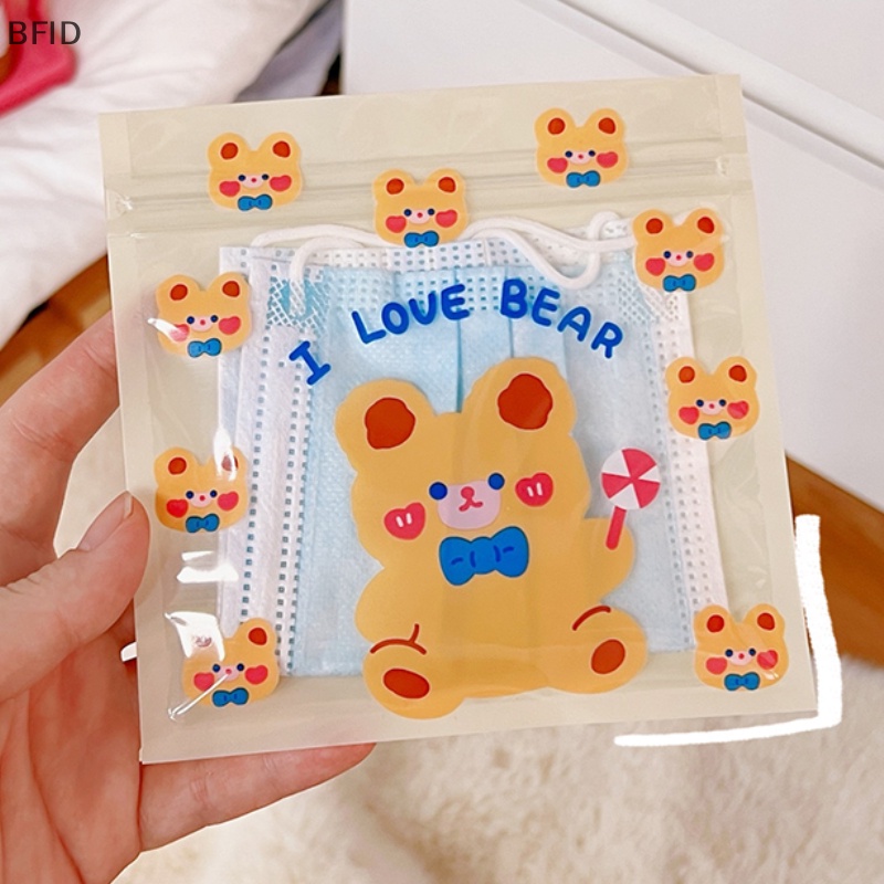 [BFID] 10pcs /set Makanan Zip Lock Bag Kartun Kelinci Beruang Permen Cookie Packaging Bags Poly Clear Bags Dekorasi Pesta Ulang Tahun Pernikahan Hadiah Perlengkapan [ID]