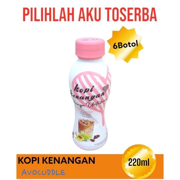 KOPI KENANGAN AVOCUDDLE AVOCADO 220 ml - ( HARGA 6 botol )