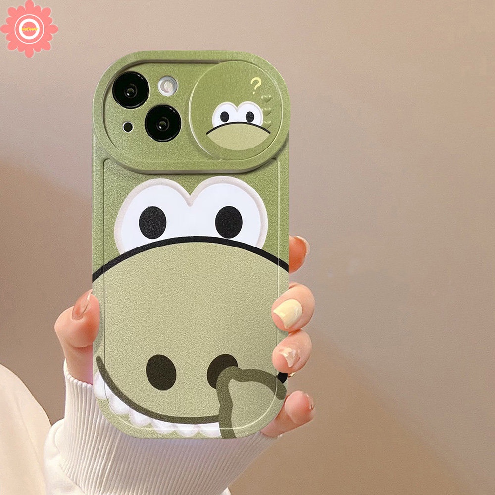 Strawberry Bear Lotso Cartoon Case Compatible for IPhone 11 7Plus XR 13 12 Pro Max 8Plus X XS Max Push Pull Window Lovely Doraemon Funny Dinosaur Camera Lens Protector Cover