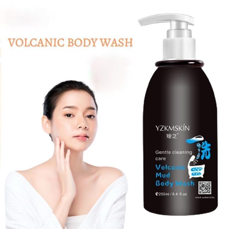 (UMU SUPPLIER) YZKMSKIN ORIGINAL LUMPUR VULKANIK / VOLCANIC 250ML MUD BODY WASH VULCANIC SABUN PEMUTIH KULIT SELURUH TUBUH BADAN MOISTURIZER