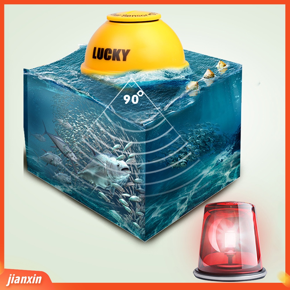 (In Stock) 45m Kedalaman Kejernihan Tinggi LCD Nirkabel Sensor Sonar Transducer Pencari Ikan Detektor Memancing