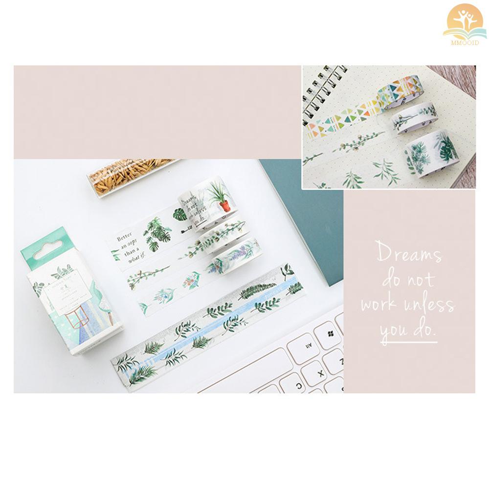 In Stock Washi Tape Set 4roll 30mm 15mm 5mm Lebar Dekoratif Warna-Warni Masking Tape Perekat Tape Stiker Seni Dan Kerajinan Hadiah Untuk Dekorasi DIY Craft Scrapbooking Jurnal Diary Foto