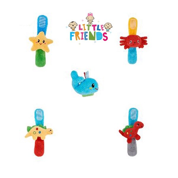 LITTLE FRIENDS Wrist Ban Toys Gelang Rattle Bayi Mainan Bayi Ratel