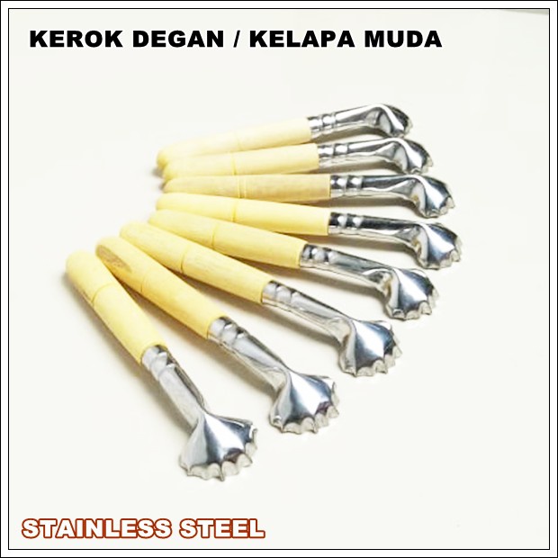 Kerok Degan / Kelapa Muda / Serutan Buah Degan Stainless / Kerik Buah / Kerok Jelly