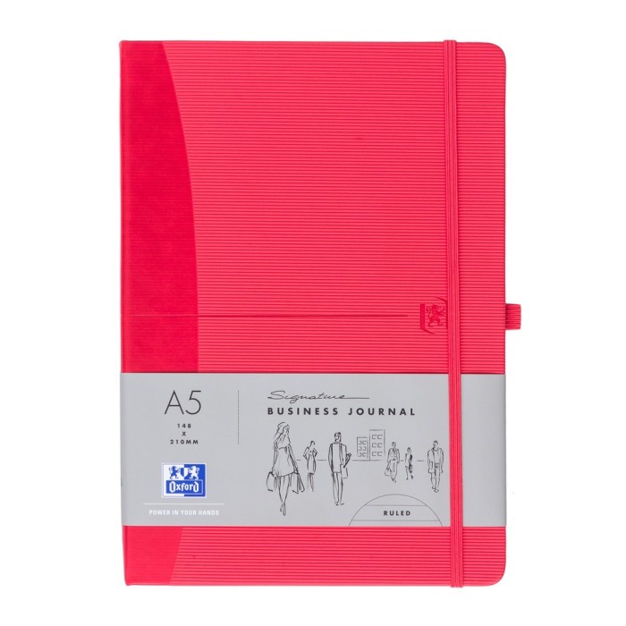

[Artomas] Oxford Business Signatures Series A5 144 Pages Ruled Red 400053152