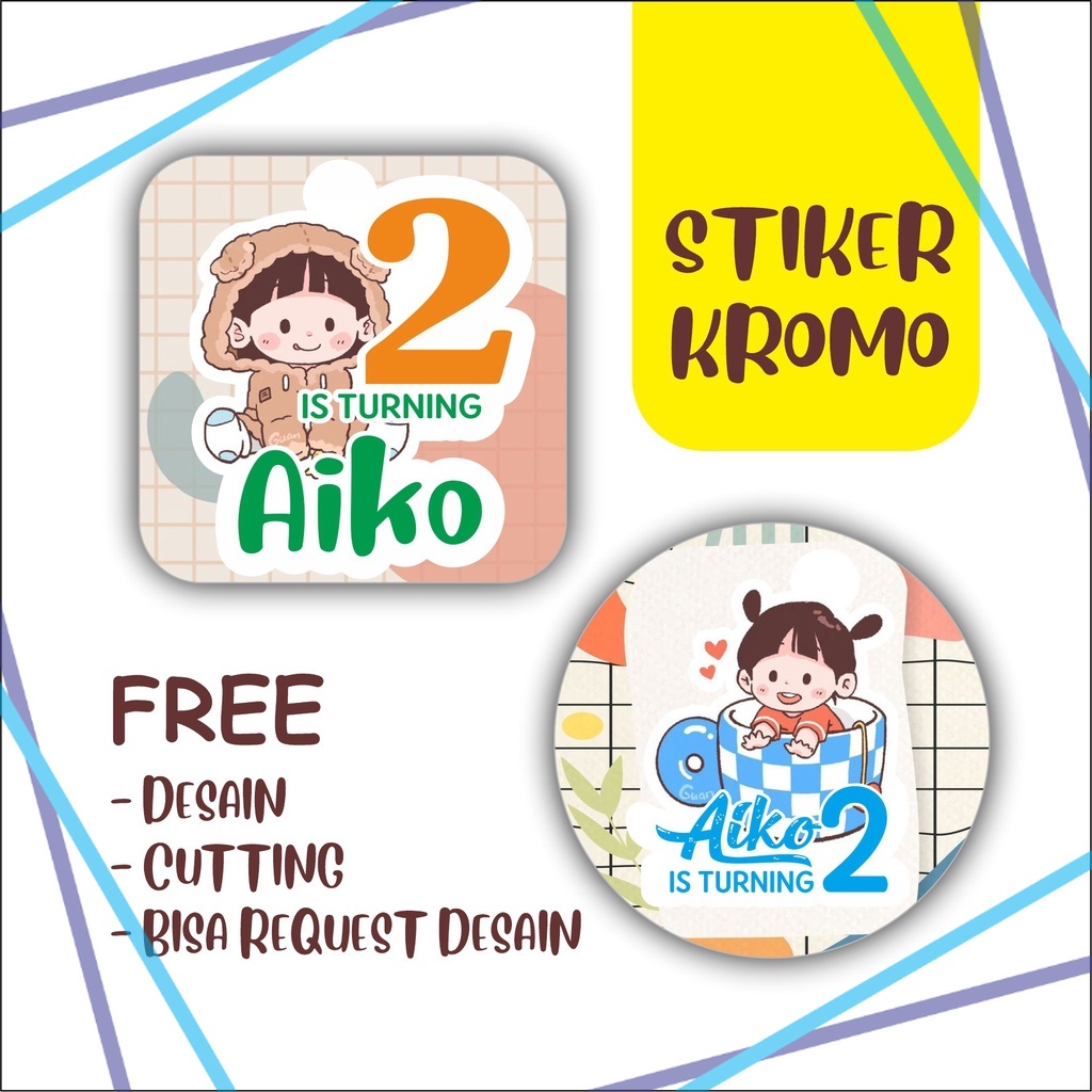 

Stiker Label Ulang Tahun THEME GIRL Stiker Ulang Tahun Bahan Chromo Stiker Ultah Murah Label_Jaya