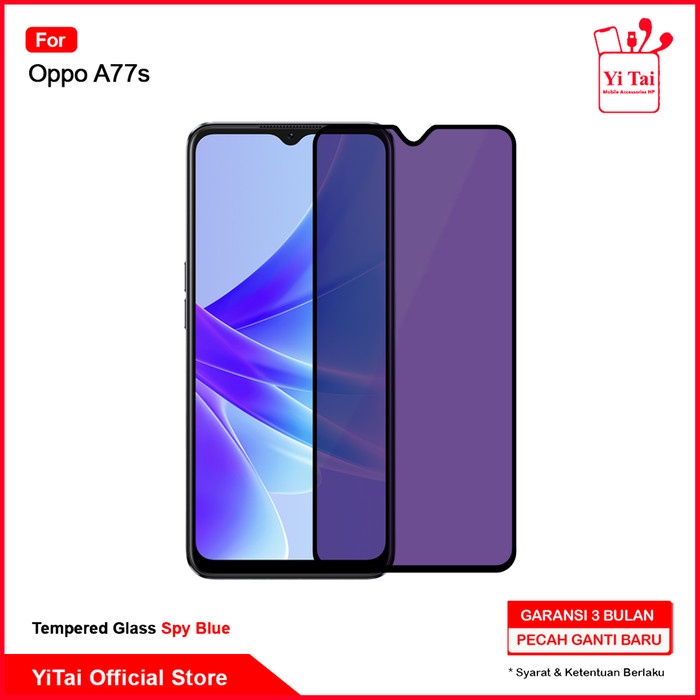 YI TAI - Tempered Glass Spy Blue Oppo A77S Yitai Indonesia