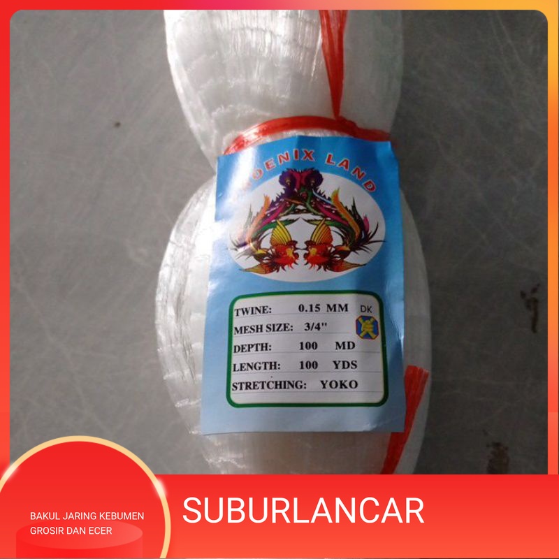 Jaring ikan 0.15 3/4 inchi 100md/100yds Jaring jala  jaring pukat Jaring ikan kecil lunjar wader sep