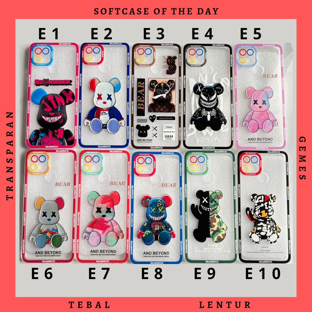 Softcase Karakter Casing Oppo A15 A15s A54 4G Cas Bening 05