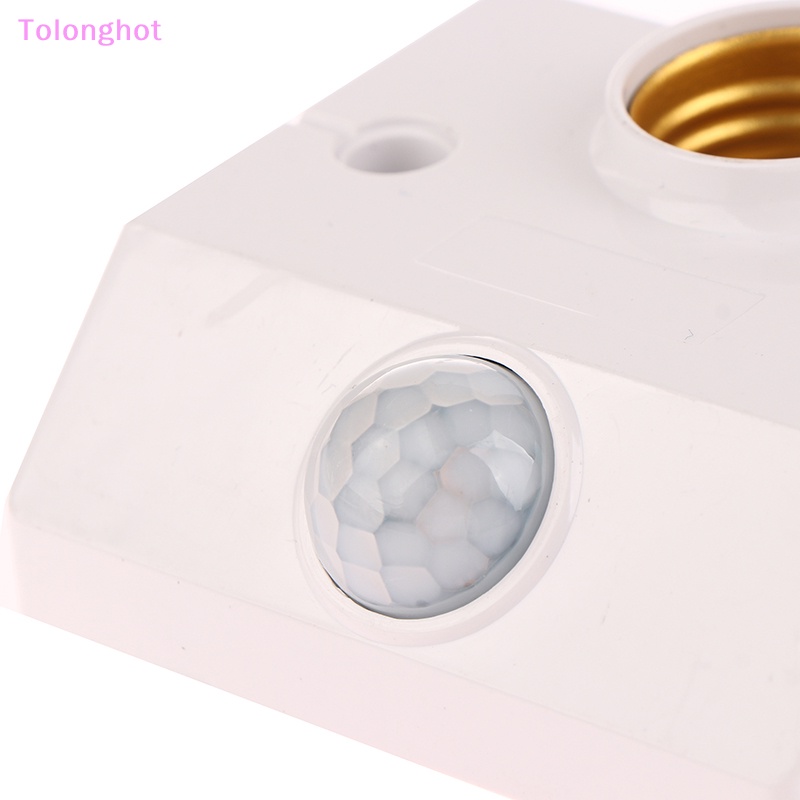 Tolonghot&gt; Untuk Smart 220V E27 LED Lamp Base Holder Tubuh Manusia Induksi Sensor Gerak Inframerah Dengan Saklar Kontrol Cahaya Bohlam Soket Adaptor Sumur