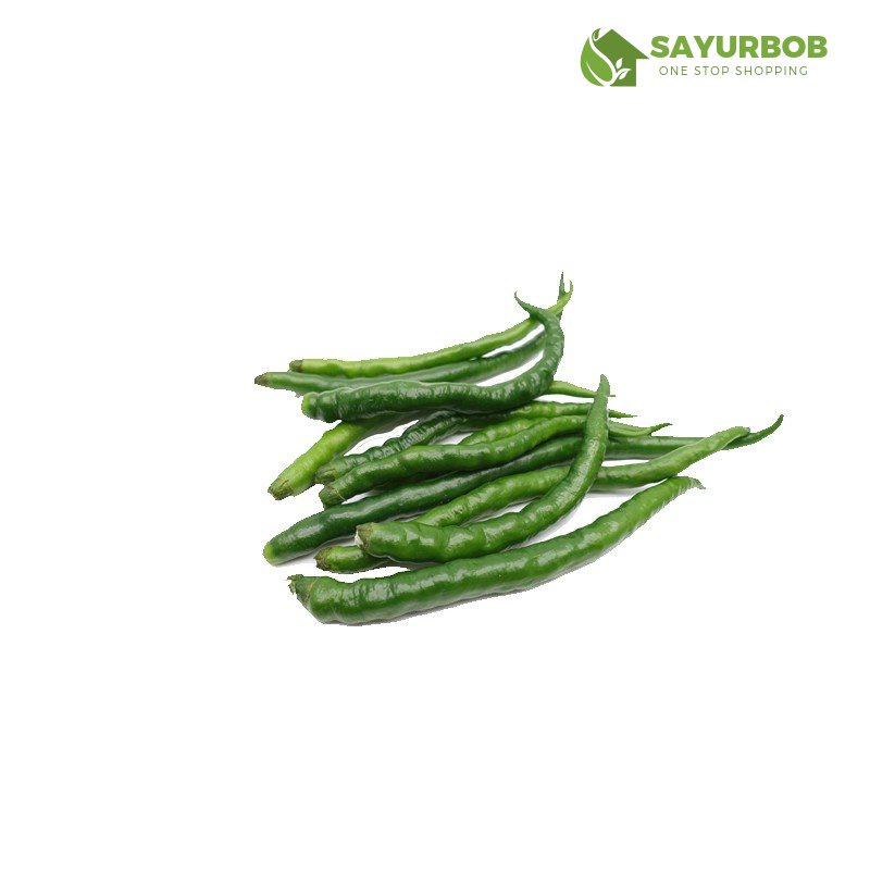 

Cabai Hijau Keriting 100gr SayurBob