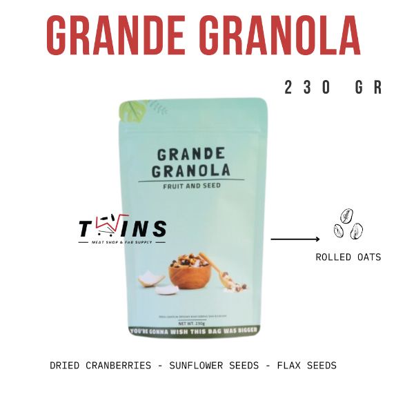 

GRANDE GRANOLA - FRUITS AND SEEDS 230 GR