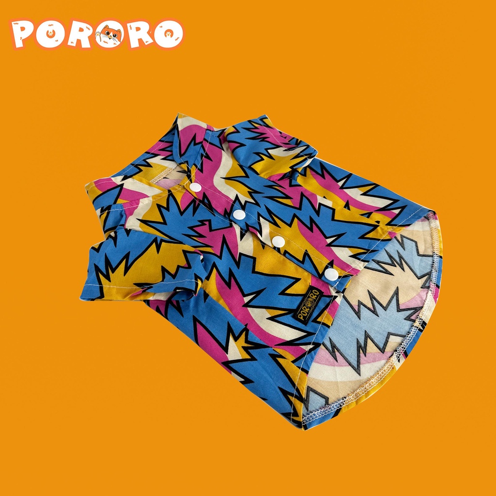 PORORO - Baju Kucing - Kemeja RAINBOW PORORO