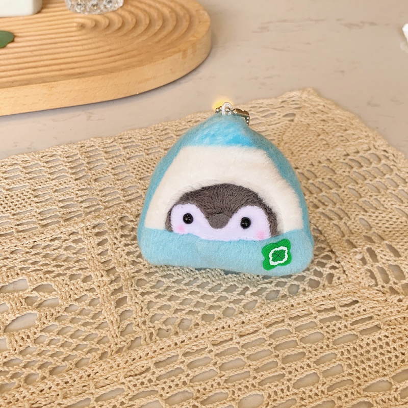 Mainan Boneka Telur Sosis Roti Bakar Penguin Plush Pendant