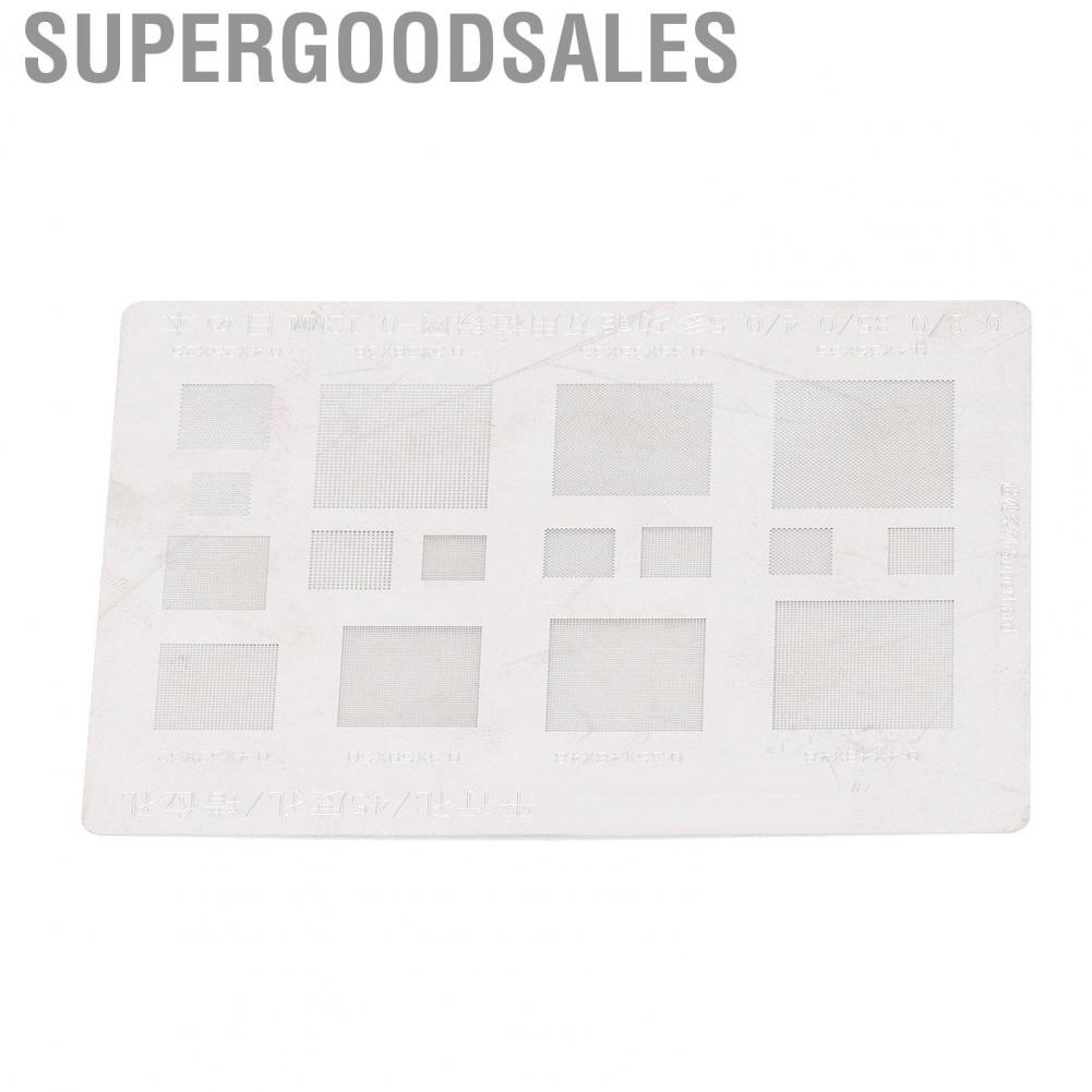 Supergoodsales Tin Mesh Solder Template  BGA Reballing Stencil Compact Appearance Multifunctional Fast Tinning Speed for Phone IC Chips