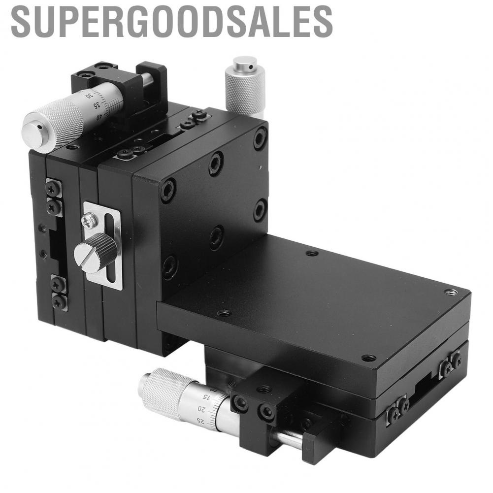 Supergoodsales Accurate Linear Stage  Practical Manual XYZ Axes Sturdy Aluminum Alloy for Inspection