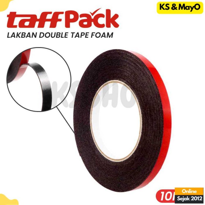 

Selotape Lakban Double Tape Foam 1mm x 10 meter - TaffPACK