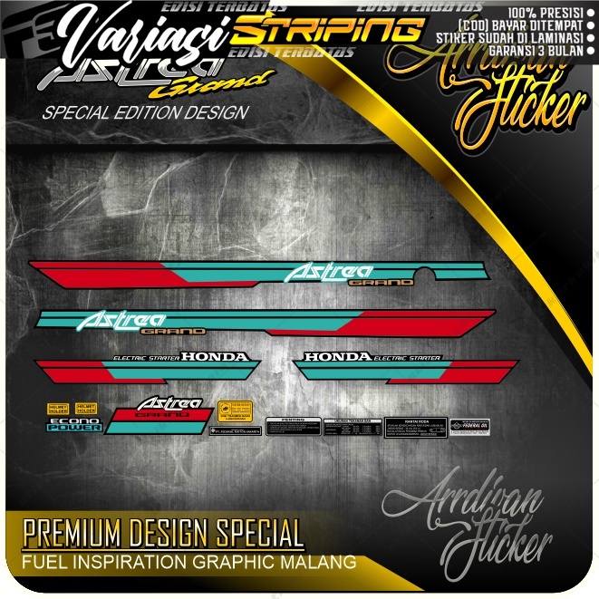 STRIPING ASTREA BULUS / STRIPING ASTREA BULUS KLASIK / STRIPING GRAND BULUS MODEL ORIGINAL