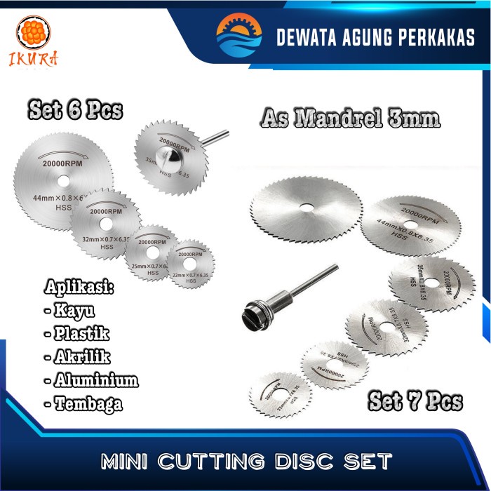 Mata Bor Mini Gerinda Potong Kayu Akrilik Pvc Saw Blade Mini Die Grinder