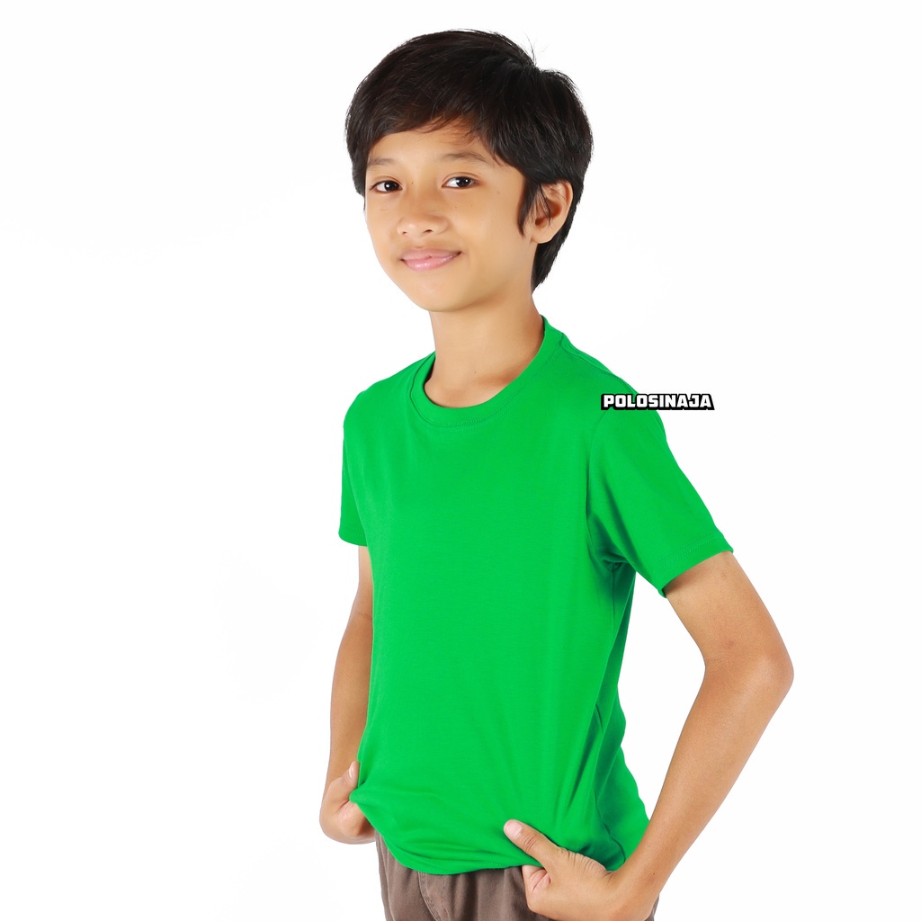 KAOS POLOS ANAK - HIJAU FUJI