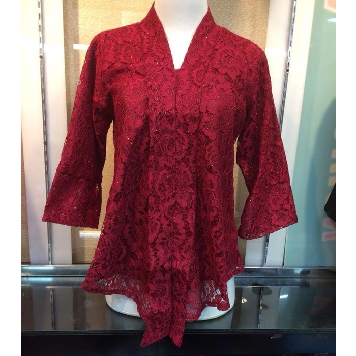 

New Style COD Atasan Kebaya Kutu Baru Brokat Floy Seri Warna Dan Ukuran - MAROON