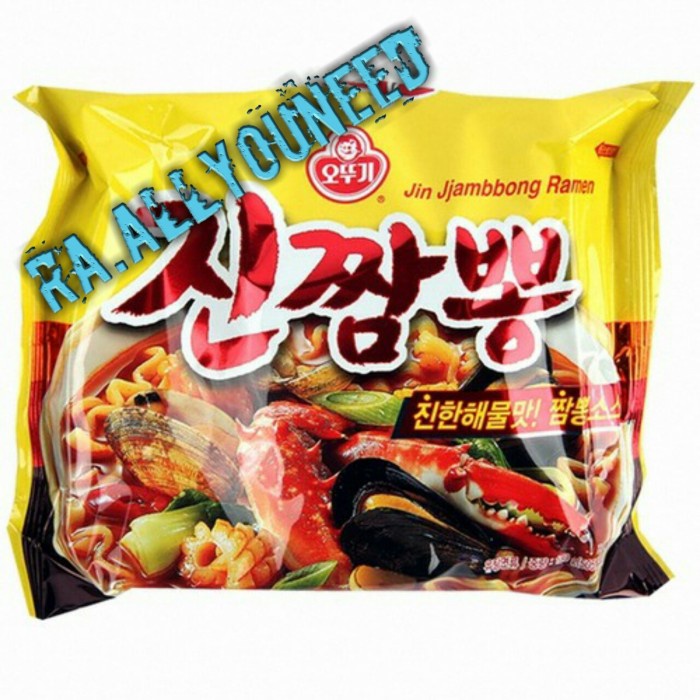 

Ottogi Korea Jin Jjampong Ramyeon Hot Spicy Noodle 130 Gr Mie Kuah Kor