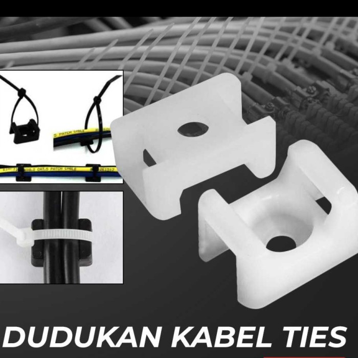 

Dudukan Kabel Ties Tie Base Tie Mount Sekrup Hc1 Hc2 Bukan Kss Eceran
